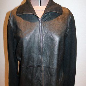 Valerie Separates Womens Black Leather Jacket Size XL